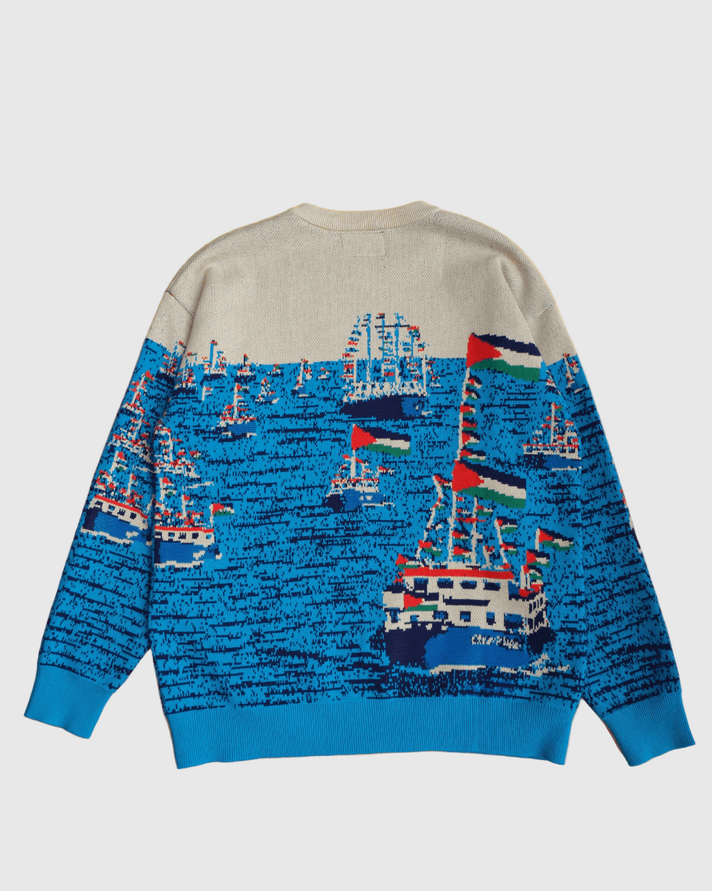 Global Sumud Flotilla Sweater - Sky Blue