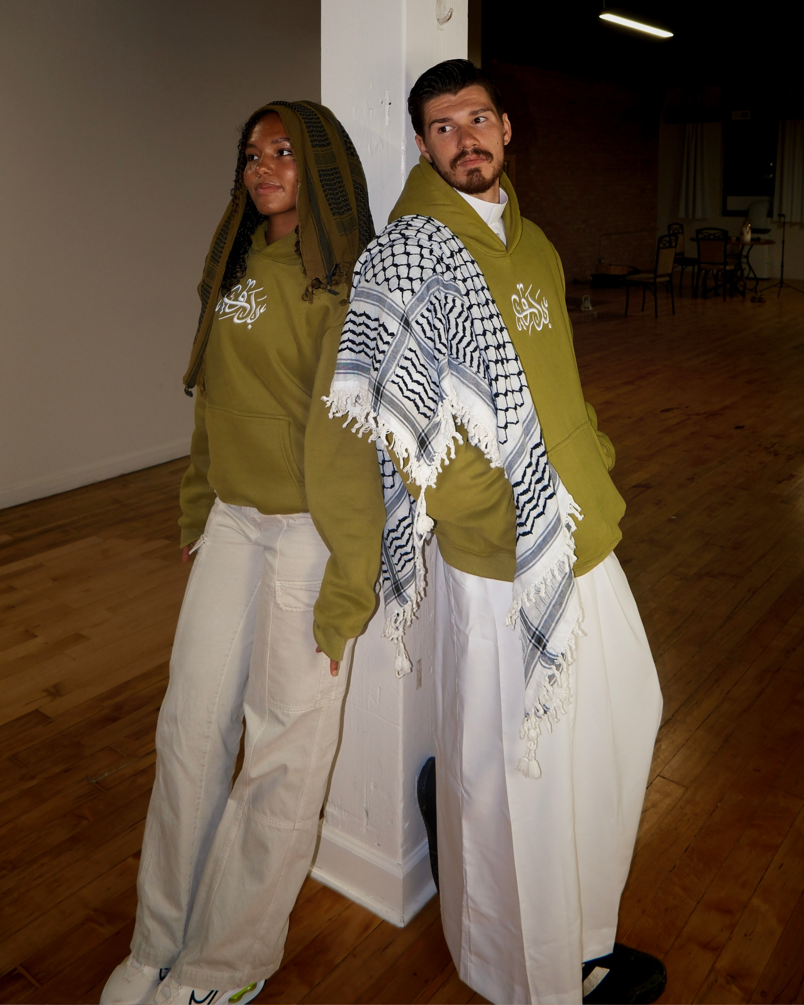 "LOVE From Bedawi" Hoodie - Olive Green