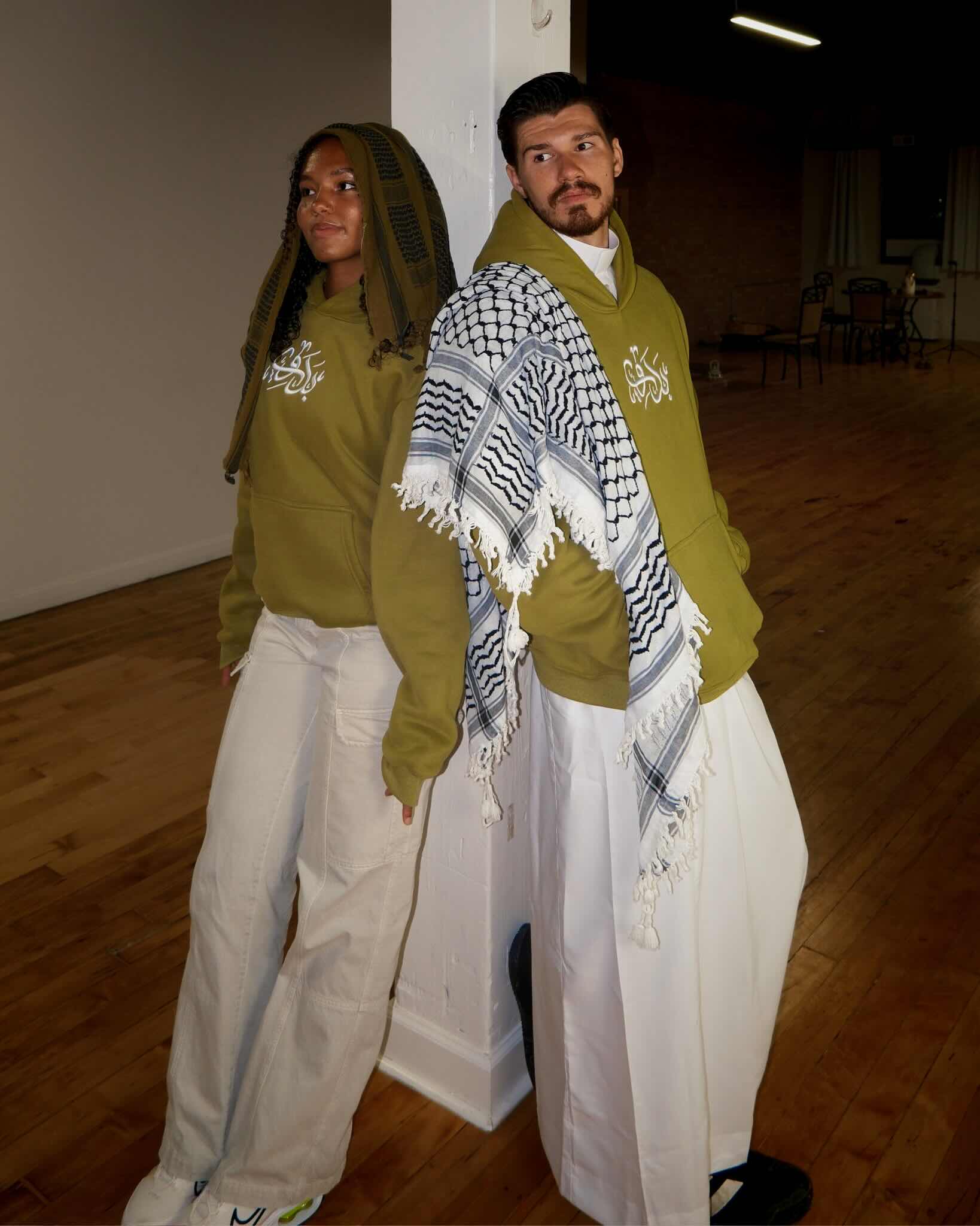 "LOVE From Bedawi" Hoodie - Olive Green