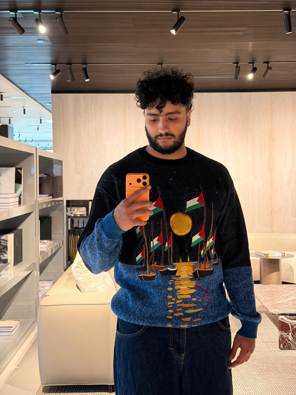 Global Sumud Flotilla Sweater - Starry Night