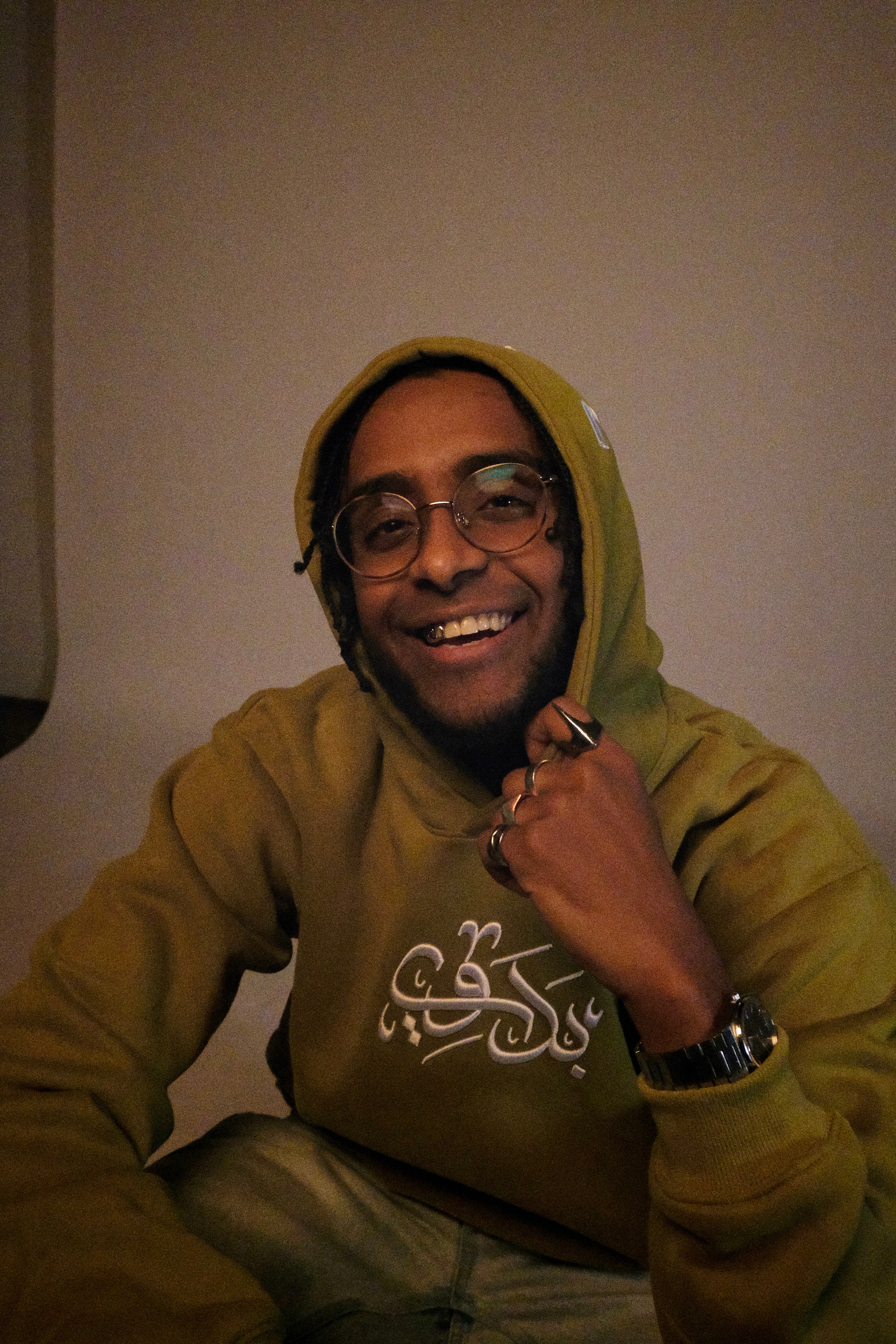 "LOVE From Bedawi" Hoodie - Olive Green