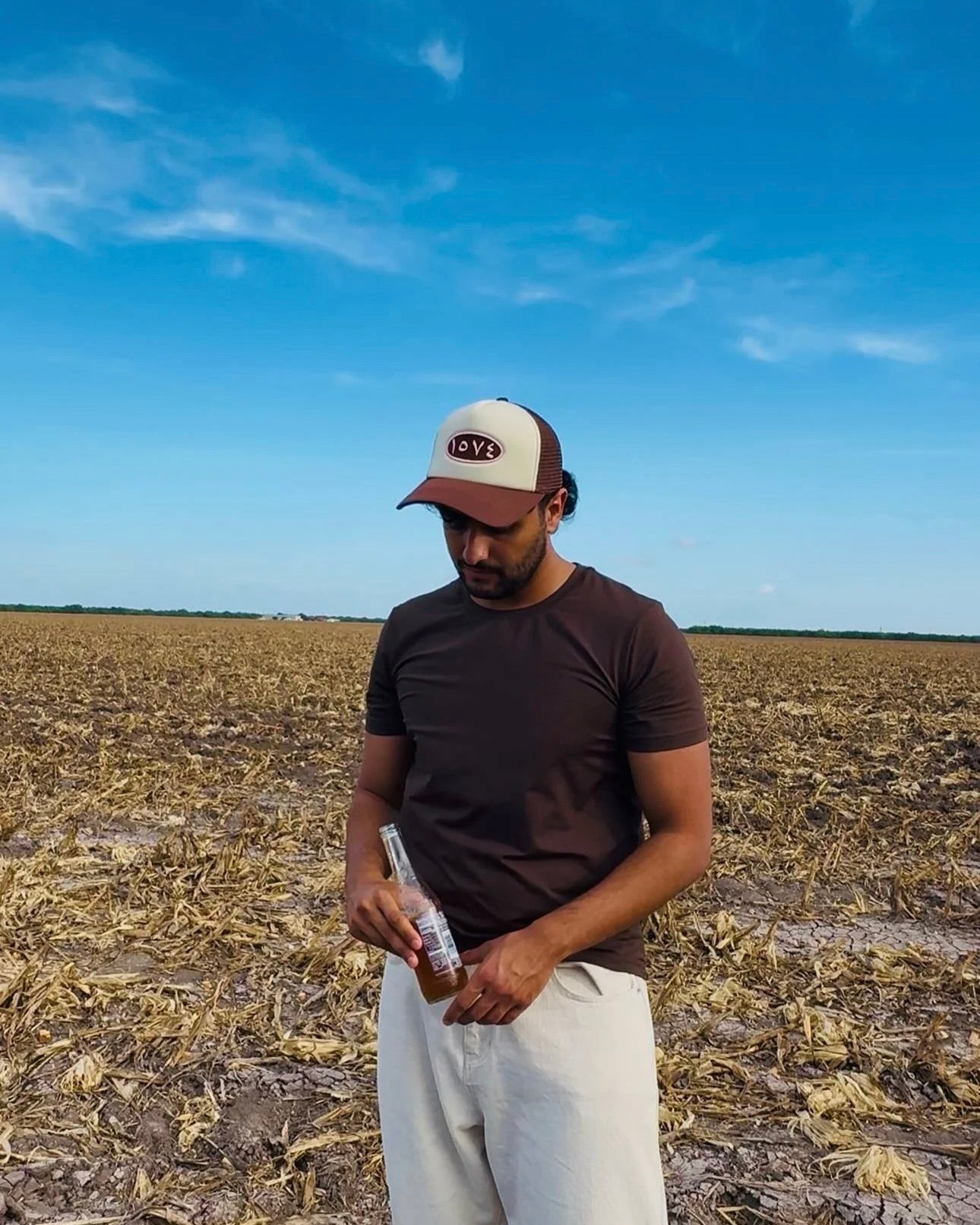 LOVE Ayouni Cap - Brown/Pink