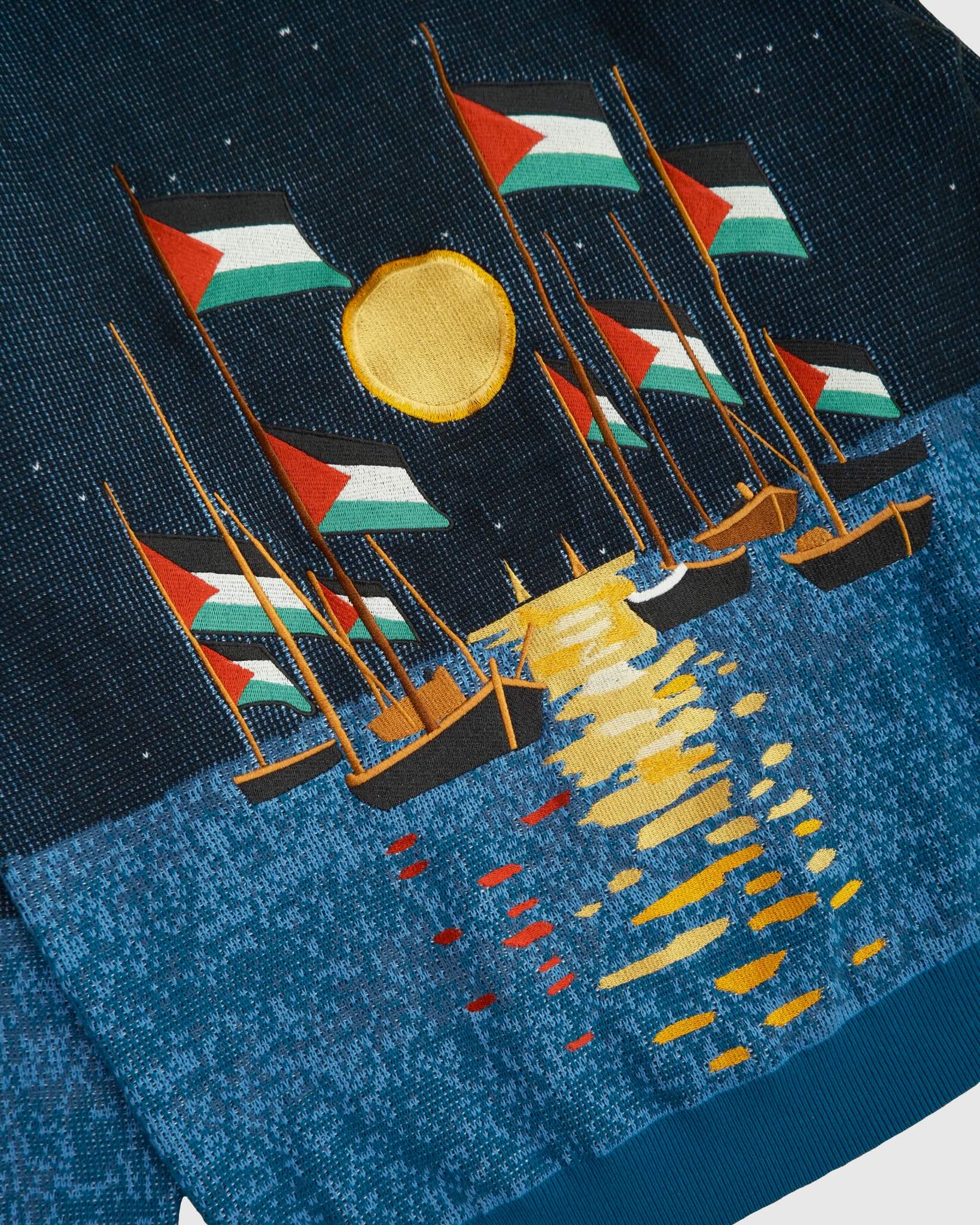 Global Sumud Flotilla Sweater - Starry Night