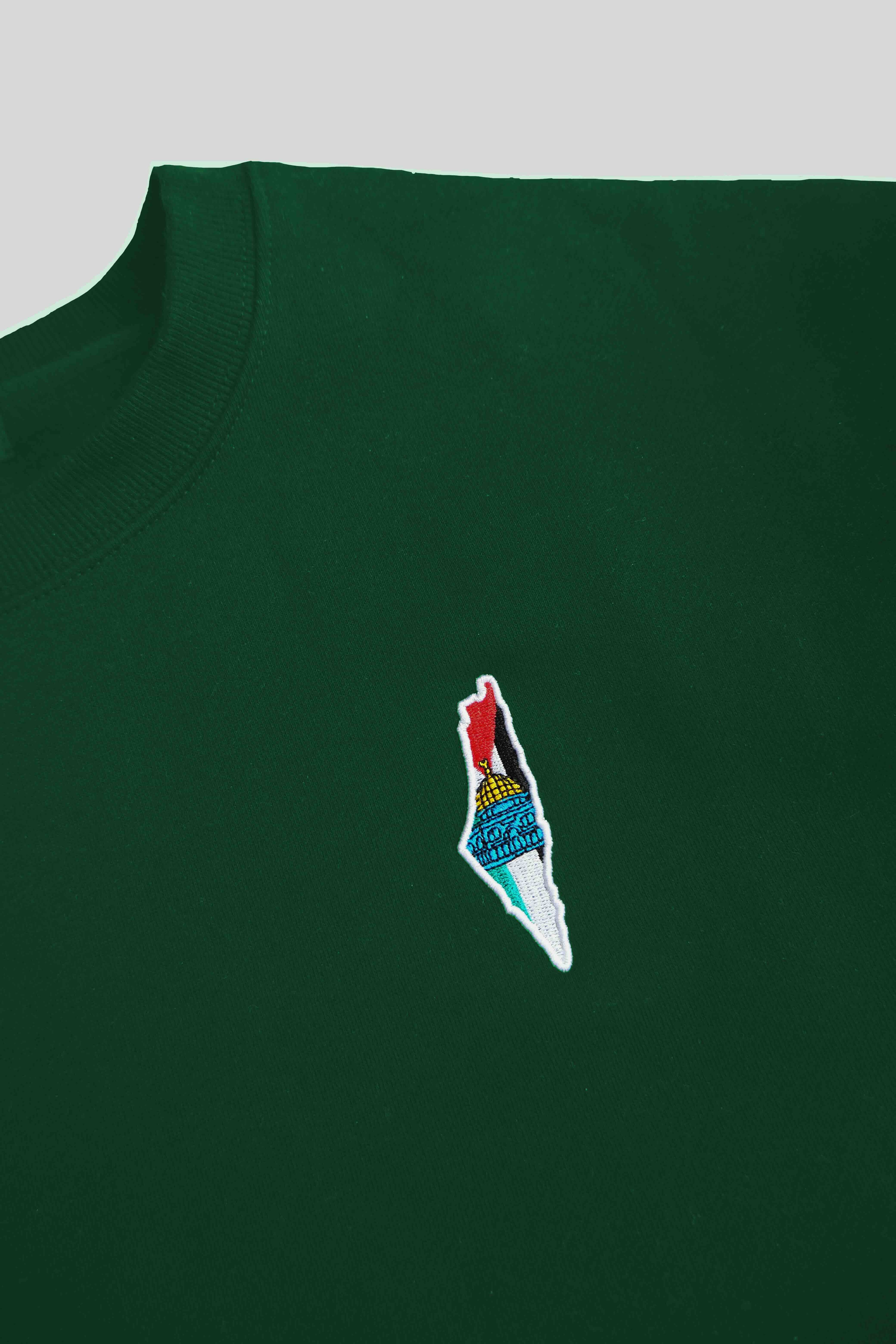 Resistance Fleece Crewneck - Deep Green